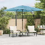 Vidaxl -Parasol mit Stahlpol 248x248x248 cm Blau