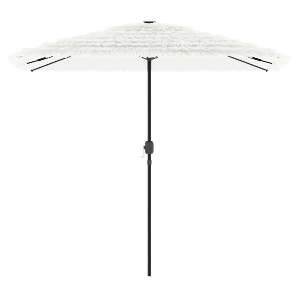 Parasol vidaxl avec poteau en acier 248x248x248 cm blanc