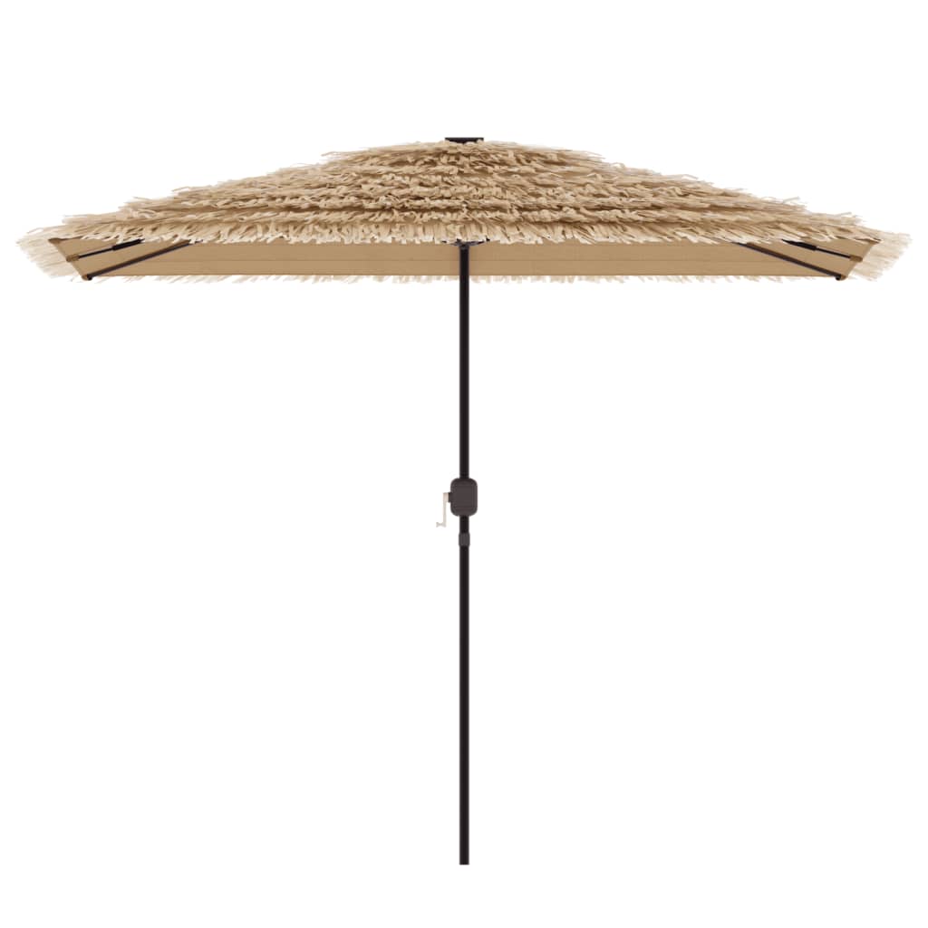 Vidaxl parasol with steel pole 300x200x250 cm brown