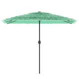 Parasol Vidaxl con poste de acero 300x200x250 cm verde