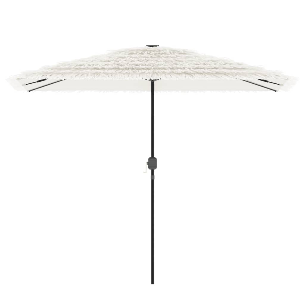 Parasol Vidaxl con poste de acero 300x200x250 cm blanco