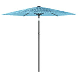 VIDAXL -Parasol mit Stahlpol 223x223x213 cm Blau