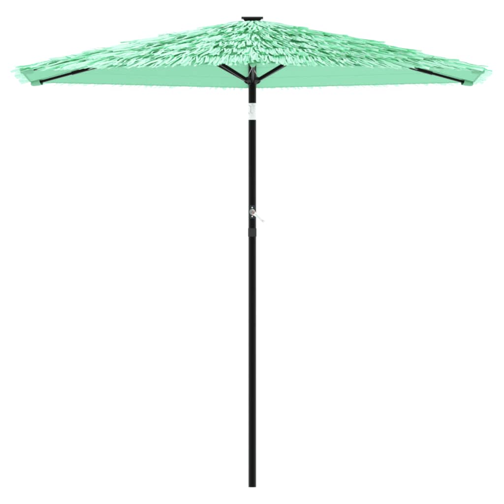 Vidaxl parasol met stalen paal 223x223x213 cm groen