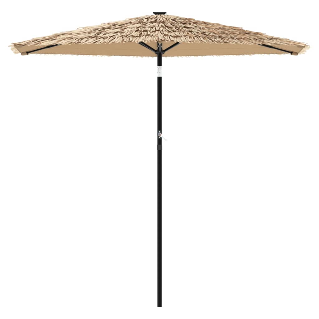 Vidaxl Parasol med stålstang 268x268x226 cm brun