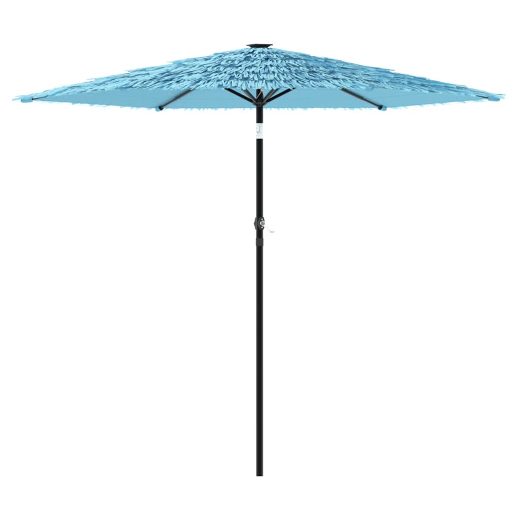 Vidaxl Parasol z jeklenim drogom 268x268x226 cm modra