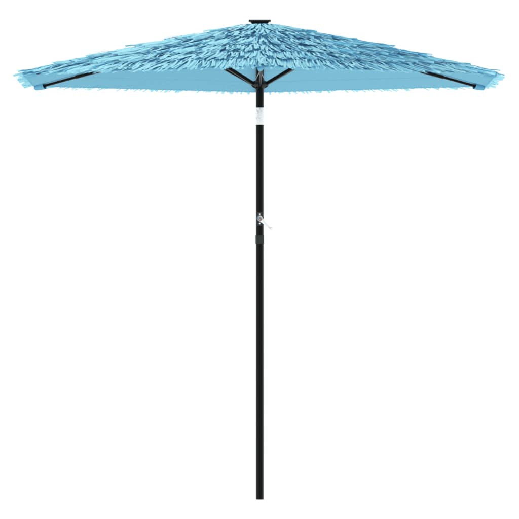 Vidaxl Parasol z jeklenim drogom 268x268x226 cm modra