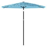 Parasol Vidaxl con poste de acero 268x268x226 cm azul