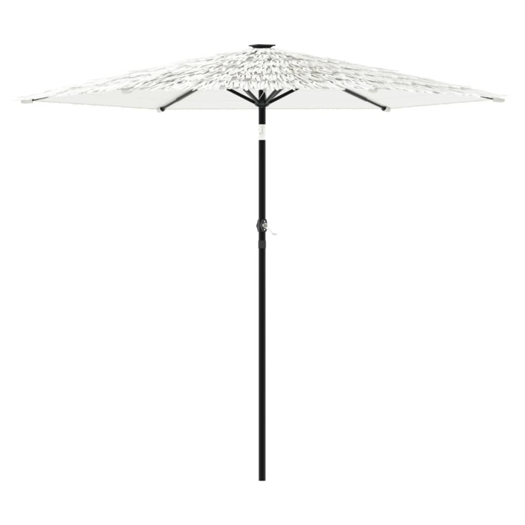 Vidaxl Parasol med stålstang 268x268x226 cm hvid