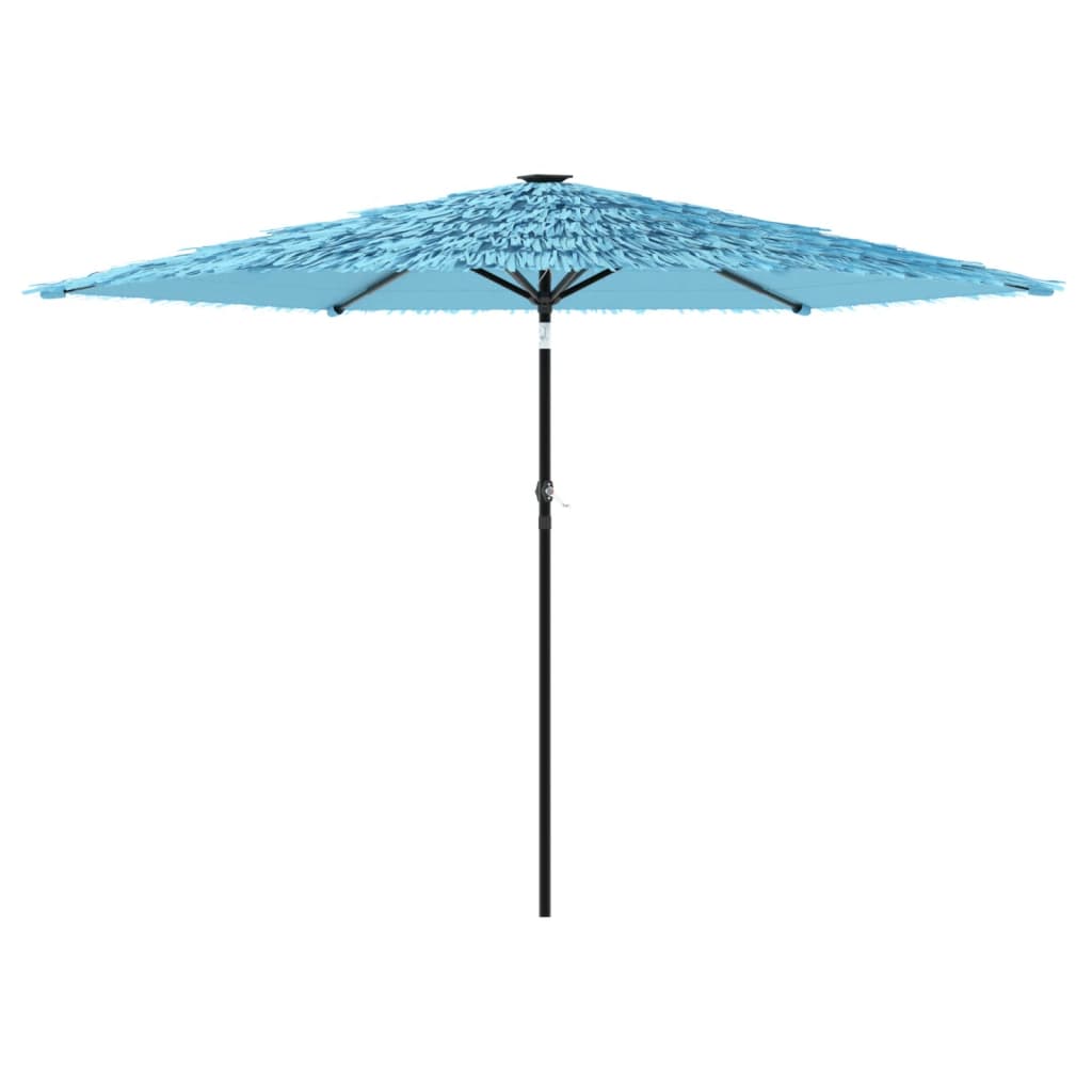 Vidaxl Parasol con polo in acciaio 288x288x225 cm blu