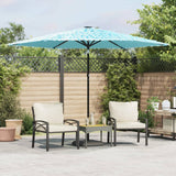 Vidaxl -Parasol mit Stahlpol 288x288x225 cm Blau