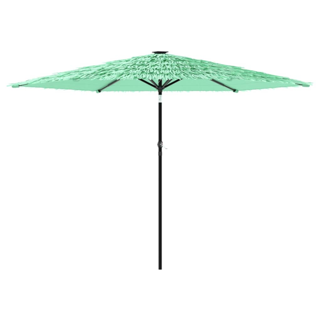 Vidaxl -parasol med stålstang 288x288x225 cm grønn