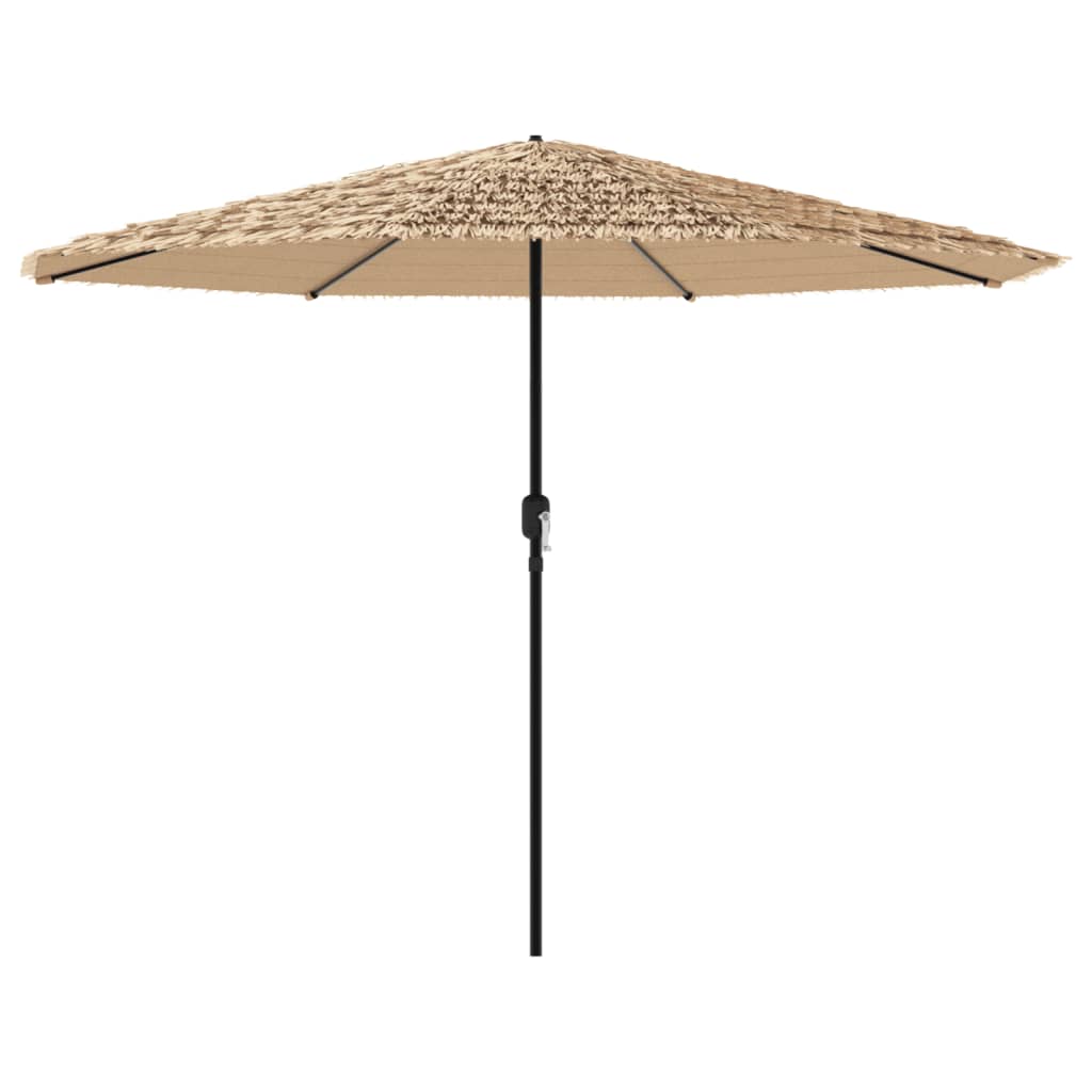 Vidaxl -parasol med stålstang 324x324x247 cm brun