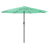Vidaxl parasol met stalen paal 324x324x247 cm groen