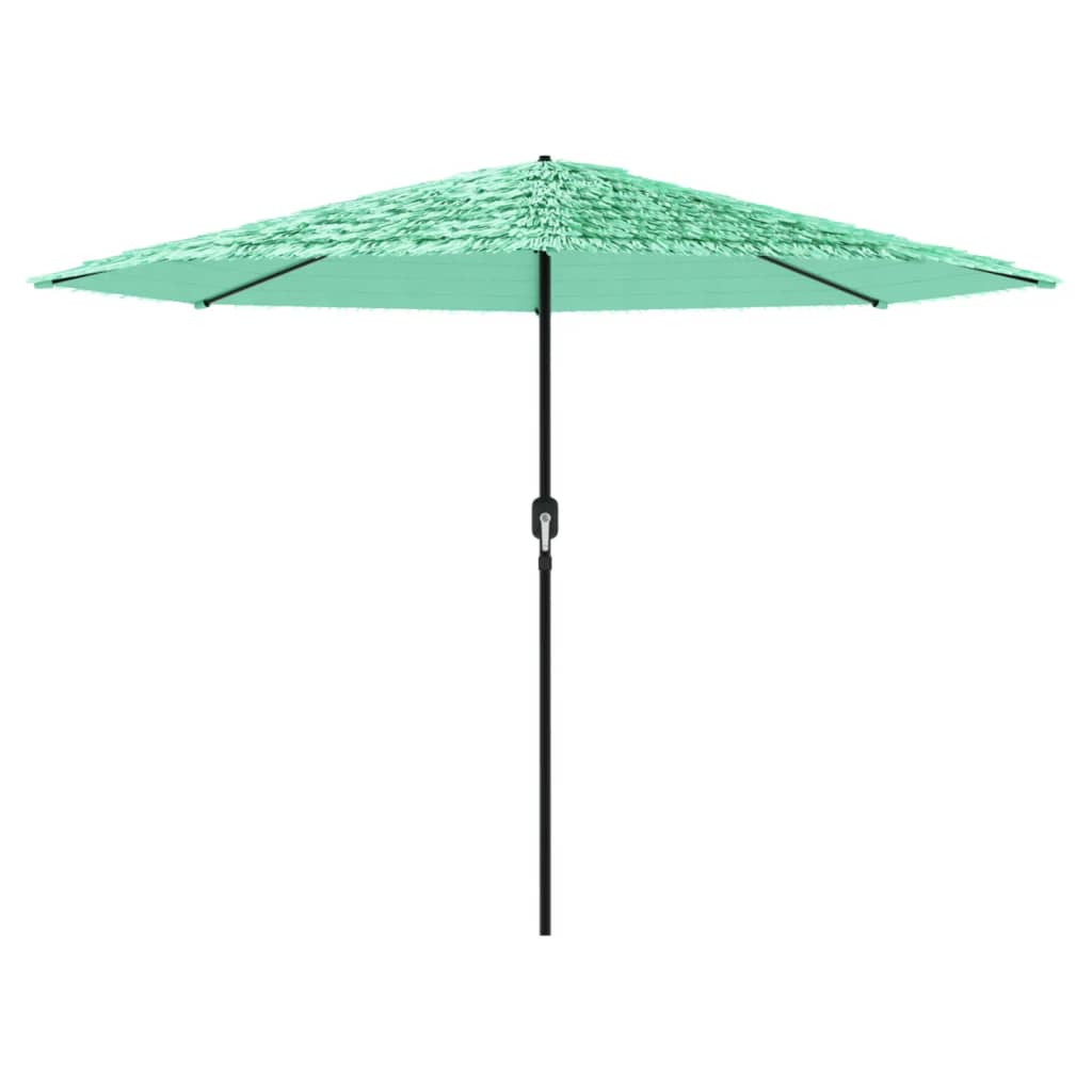 Vidaxl Parasol ze stalowym biegunem 324x324x247 cm zielony