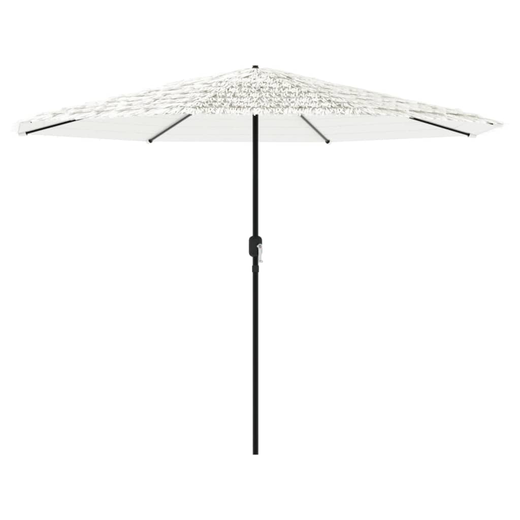 Vidaxl parasol met stalen paal 324x324x247 cm wit