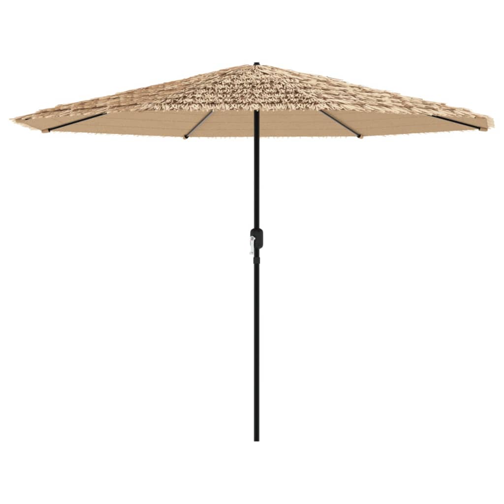 Vidaxl -parasol med stålstang 388x388x248 cm brun