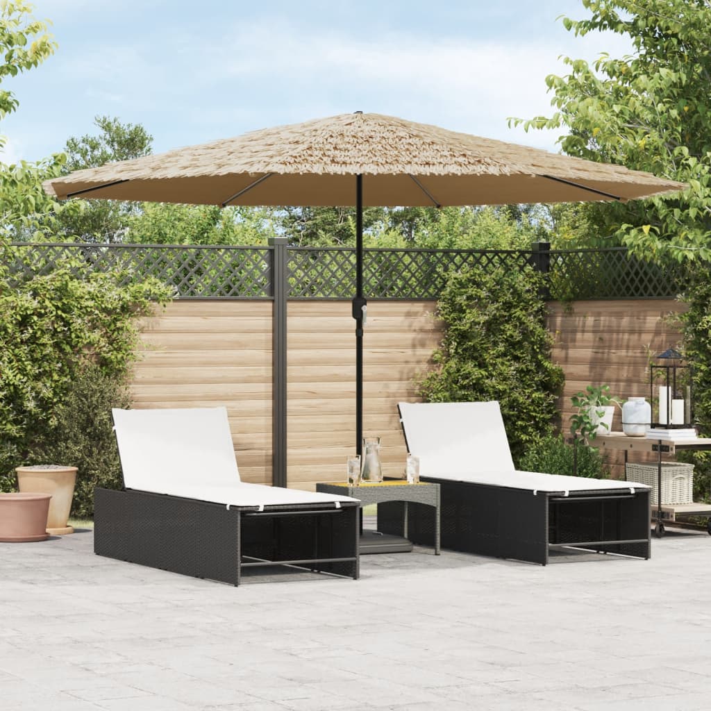 VIDAXL -Parasol mit Stahlpol 388x388x248 cm Braun