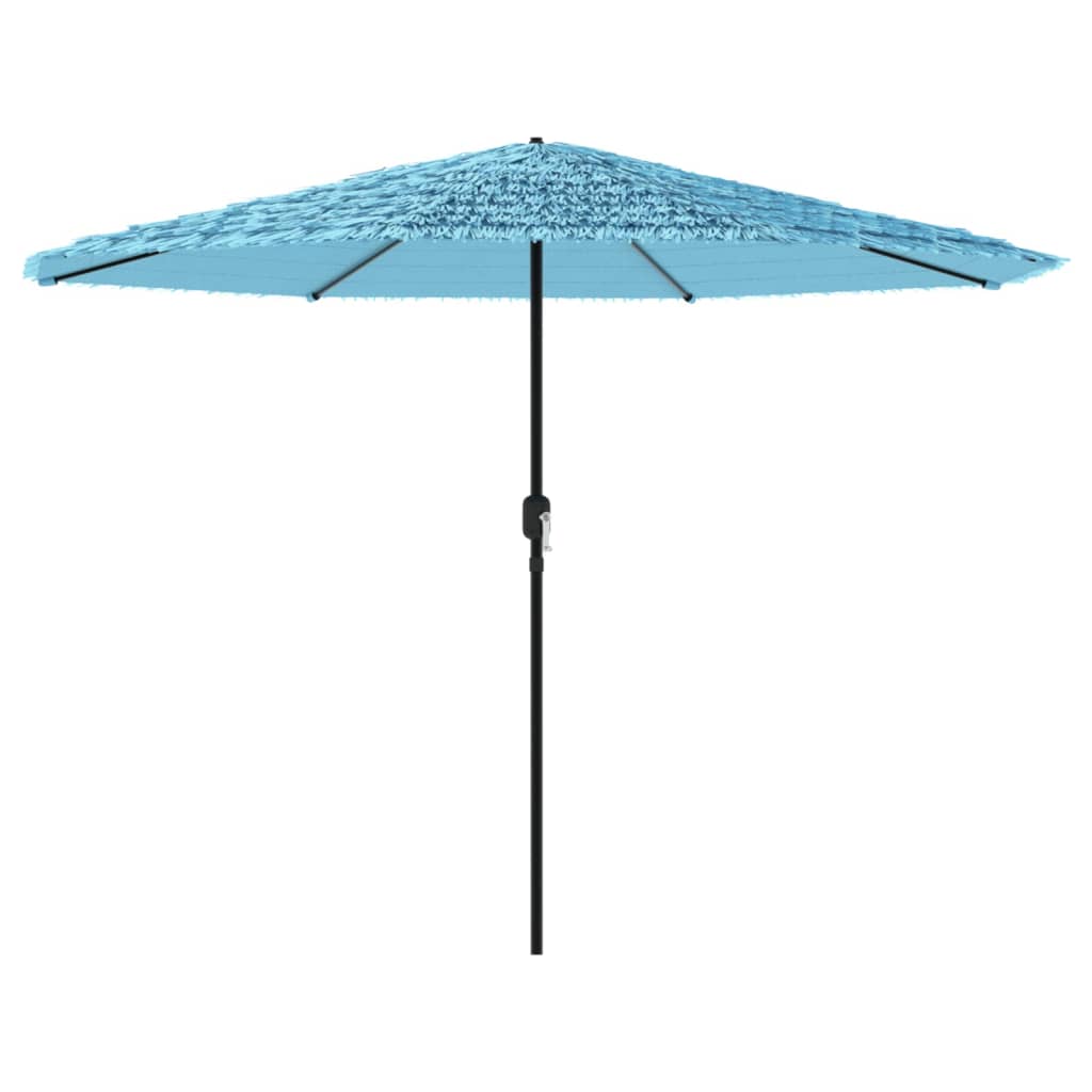 Vidaxl Parasol con polo in acciaio 388x388x248 cm blu