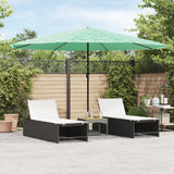 Vidaxl Parasol with steel pole 388x388x248 cm green