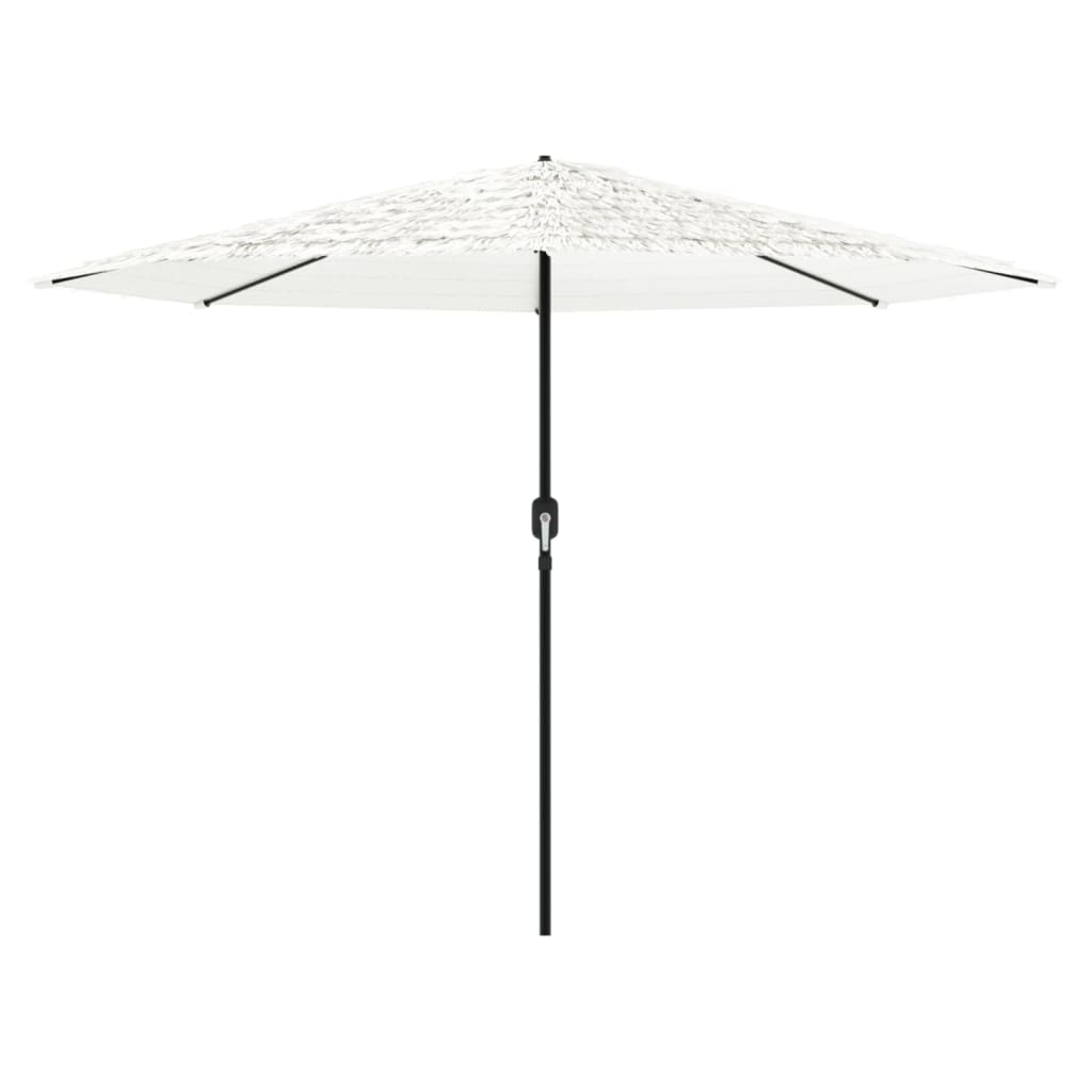 Vidaxl parasol met stalen paal 388x388x248 cm wit