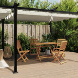 Arbor vidaxl avec toit extensible 3x6 m aluminium crème colorée