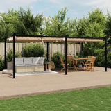 Vidaxl Arbor con techo extensible de 3x6 m de aluminio