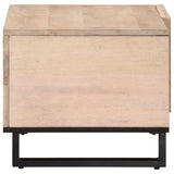 Vidaxl salontafel 80x51x40 cm massief mangohout wit
