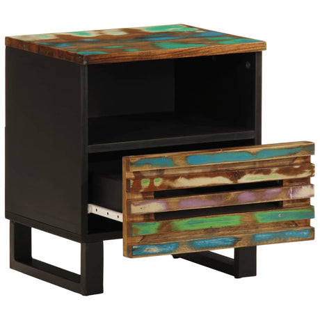 Vidaxl nachtkastje 40x34x46 cm massief gerecycled hout
