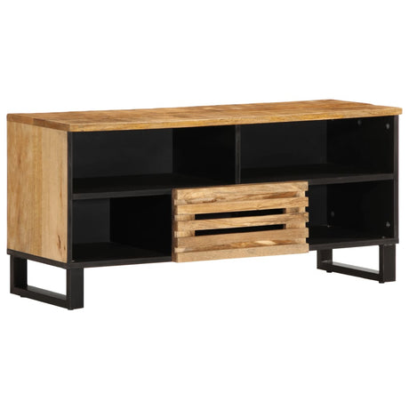 Vidaxl tv-meubel 100x34x46 cm massief ruw mangohout