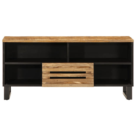 Vidaxl tv-meubel 100x34x46 cm massief ruw mangohout