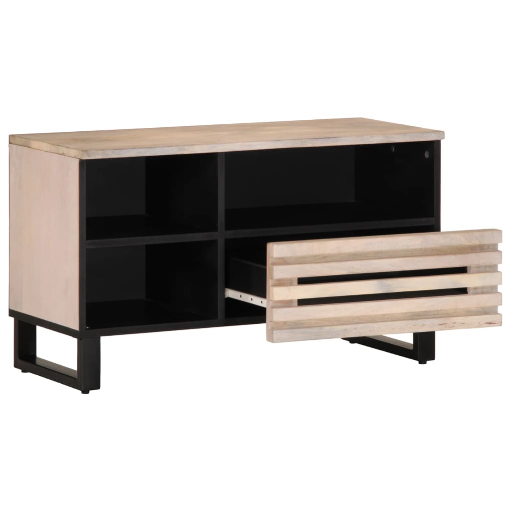 Vidaxl tv-meubel 80x34x46 cm massief mangohout