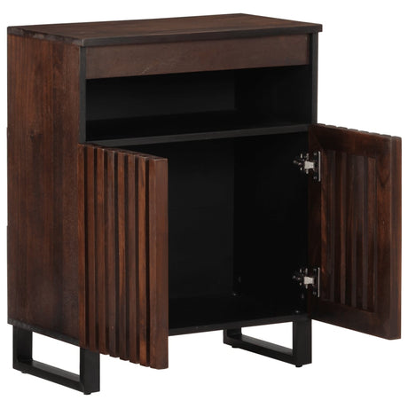 Vidaxl dressoir 60x34x75 cm massief mangohout bruin