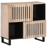 Vidaxl dressoir 80x34x75 cm massief mangohout