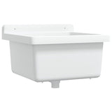 Vidaxl Washbasin Wall -RESINA 40X40X24 CM WHITE