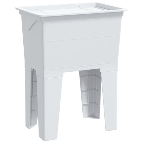 Vidaxl waskuip 59x41x75 cm hars wit