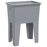 Vidaxl waskuip 59x41x75 cm hars grijs