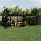 Arbor vidaxl avec parois latérales de maille 6x3 m anthracite en acier -colore