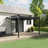 Vidaxl prieel antraciet 300 x 300 x 200 cm polyester