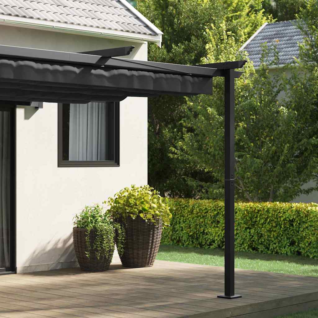 Vidaxl prieel antraciet 300 x 300 x 200 cm polyester