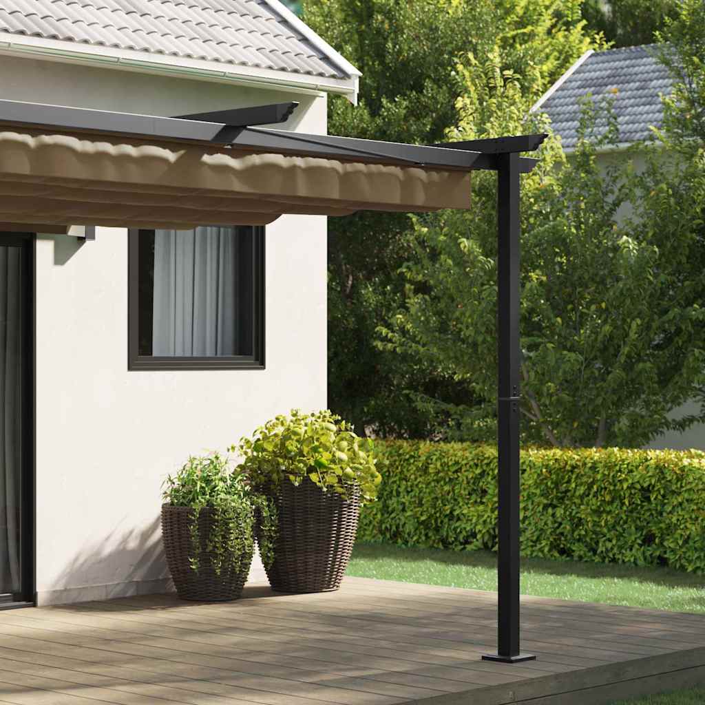 Vidaxl prieel taupe 300 x 300 x 200 cm polyester