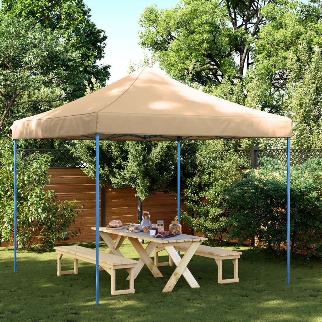 Vidaxl PartyTent Skládací vyskakovací okno 292x292x315 cm beige