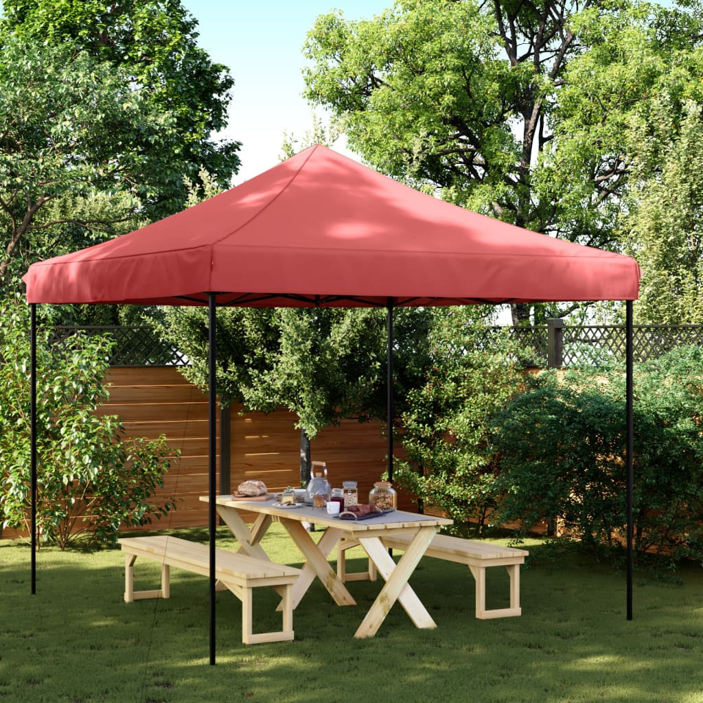 Vidaxl PartyTent sammenleggbar pop-up 292x292x315 cm Bordeaux rød