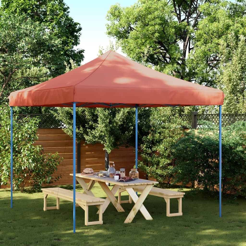 Vidaxl PartyTent Skládací vyskakovací okno 292x292x315 cm terakota