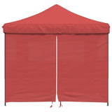 Vidaxl PartyTent Składane wyskakujące okienko z 4 bocznymi ścianami Bordeaux Red