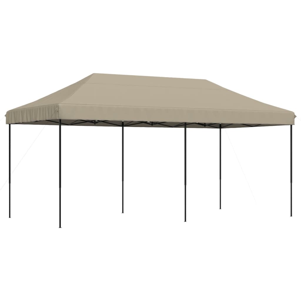 VidaXL Partytent Foldable Pop-Up 580x292x315 cm Taupe