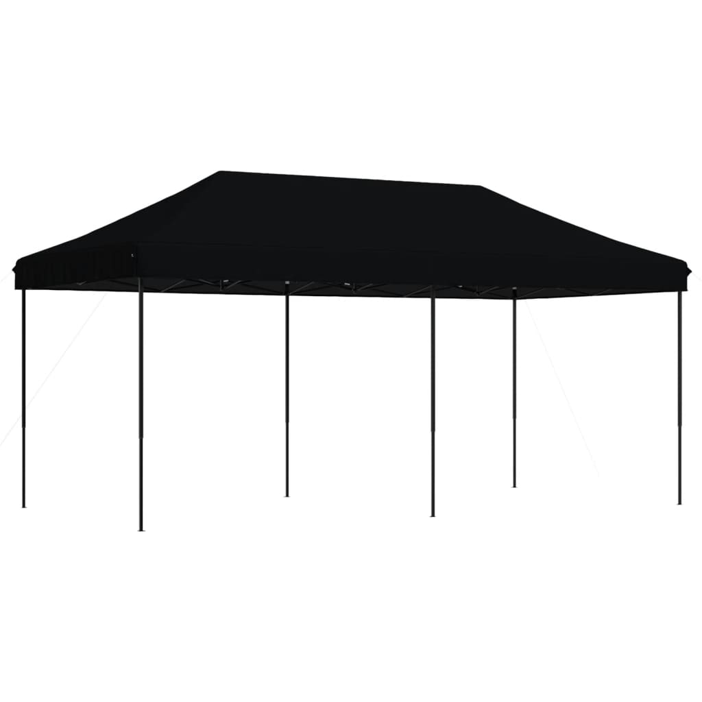 Vidaxl partytent inklapbaar pop-up 580x292x315 cm zwart