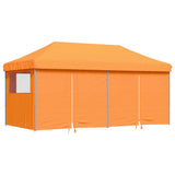 Vidaxl partytent inklapbaar pop-up met 4 zijwanden oranje