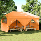 Vidaxl partytent inklapbaar pop-up met 4 zijwanden oranje