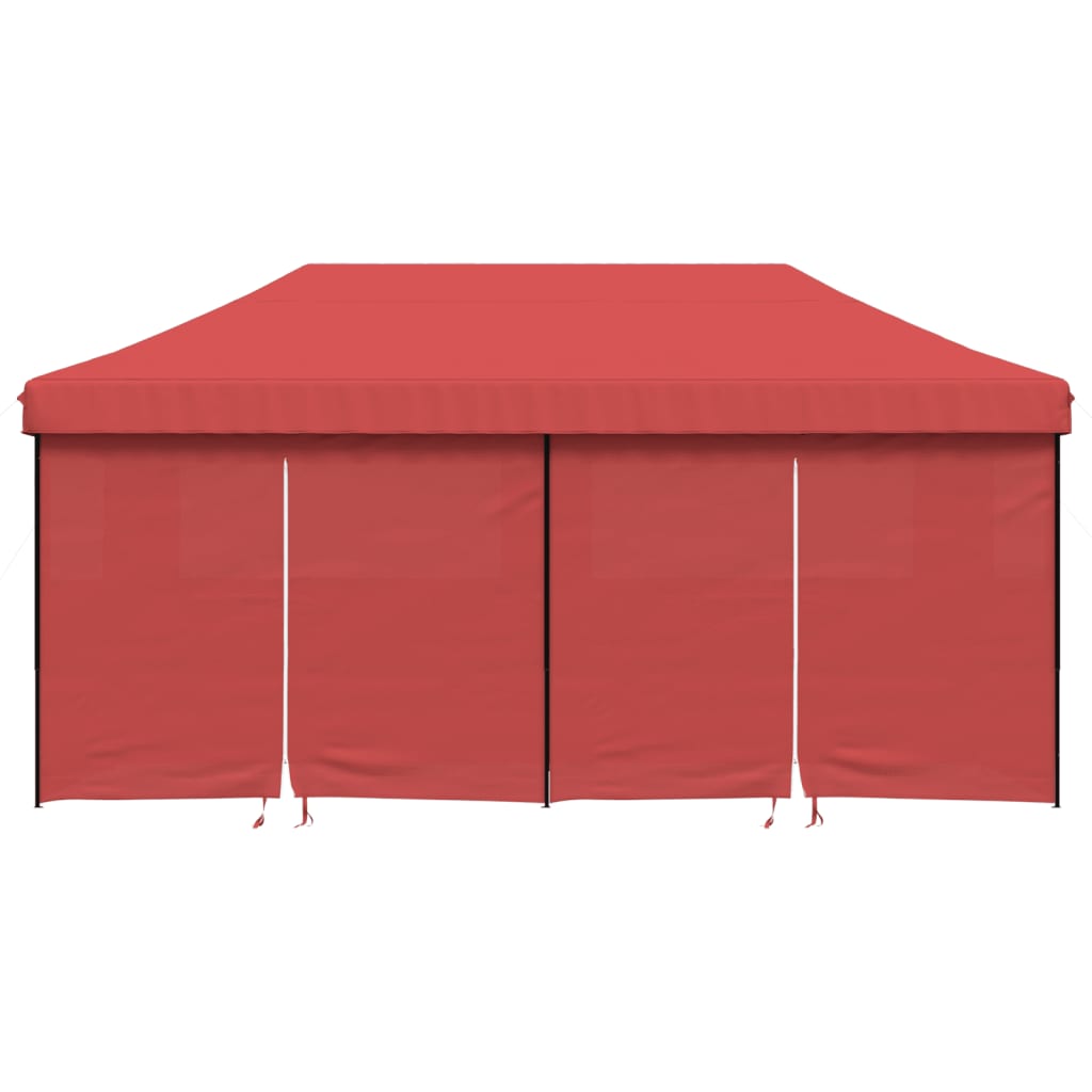 Vidaxl PartyTent Polable Polable avec 4 murs latéraux Bordeaux Red