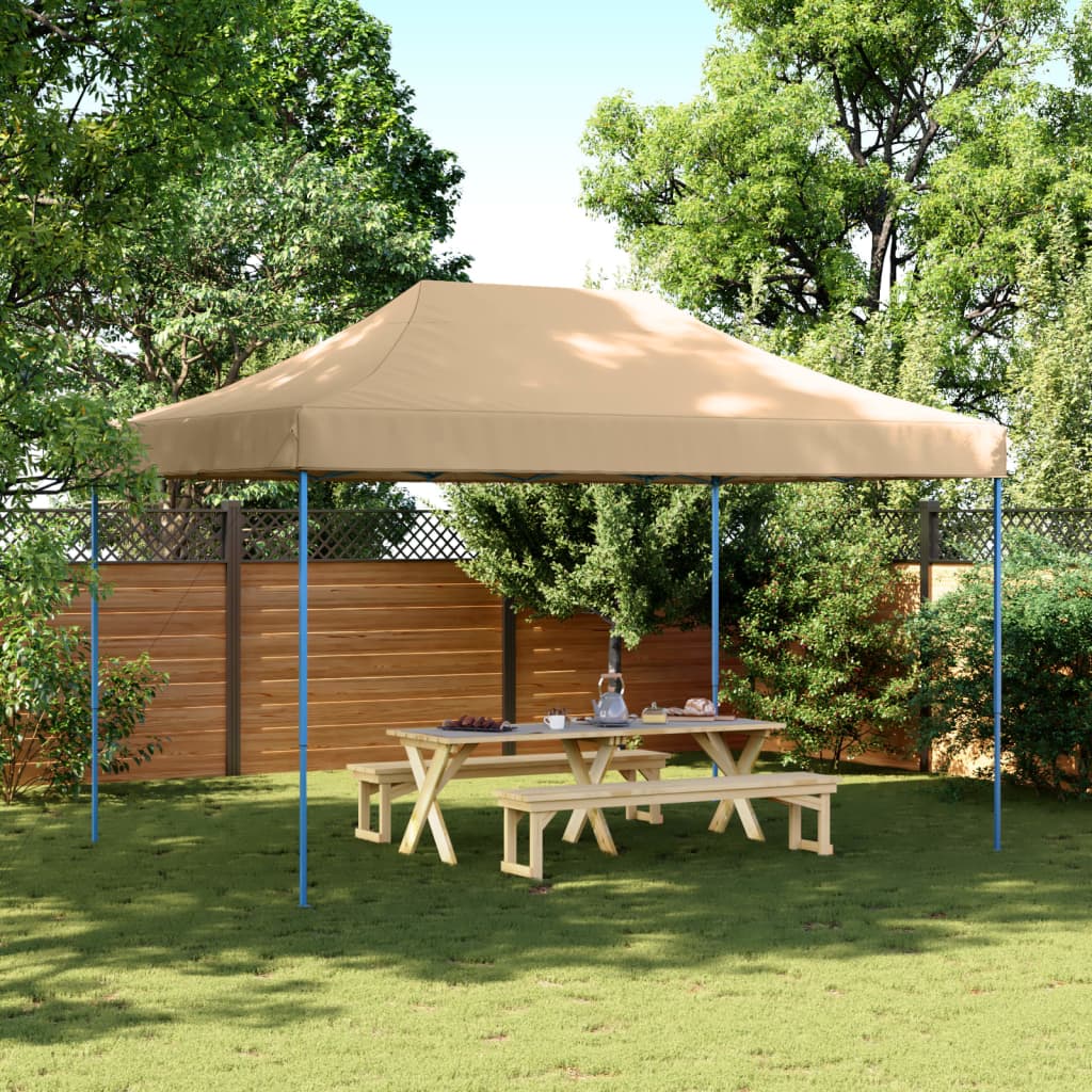 Vidaxl PartyTent Skládací vyskakovací okno 440x292x315 cm beige